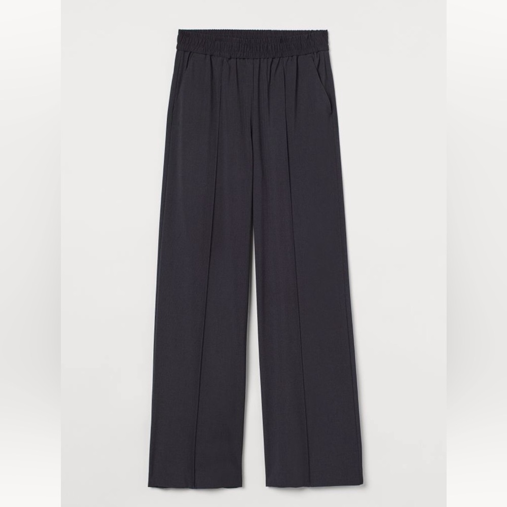 H&M size L dark grey pull-on dress pants, NWT